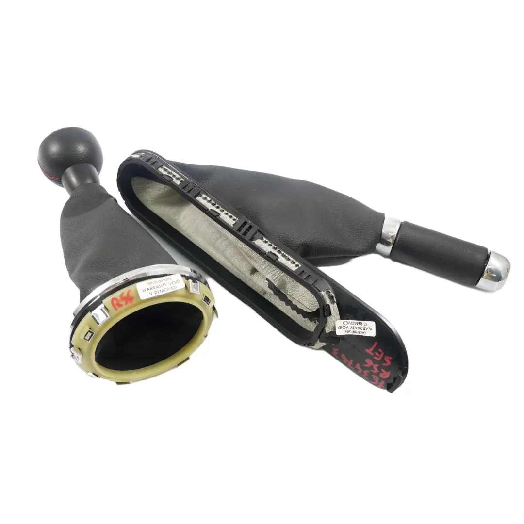 Mini R56 LCI Gear Shift Knob Gaiter Handbrake Lever Cover Leather London 2012 - SKU 7634743 - Part number 7634743
