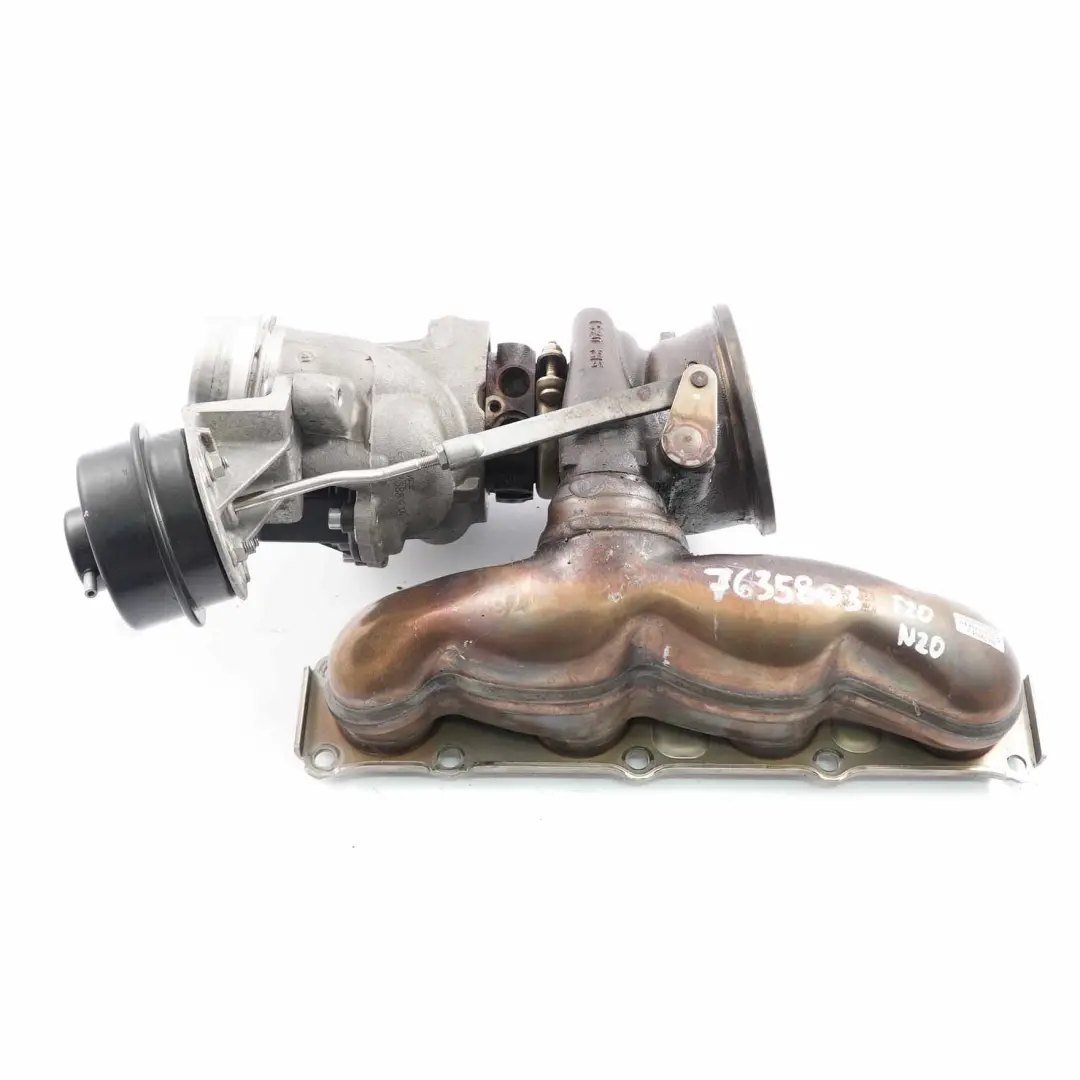 Turbocharger BMW F10 F20 F30 125i 320i 520i N20 Turbo Charger Complete to with Part number 7635803 Turbocharger BMW F10 F20 F30 125i 320i 520i N20 Turbo Charger Complete - SKU 7635803 - Part number 7635803