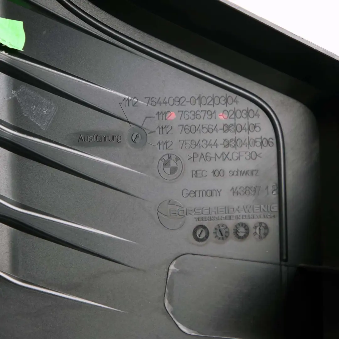 Benzin N20 Motorabdeckung Isolierung Trim Panel für BMW F20 F21 F30 F31 mit Teilenummer 7636791 BMW F20 F21 F30 F31 Benzin N20 Motorabdeckung Isolierung Trim Panel - SKU 7636791 - Teilenummer 7636791