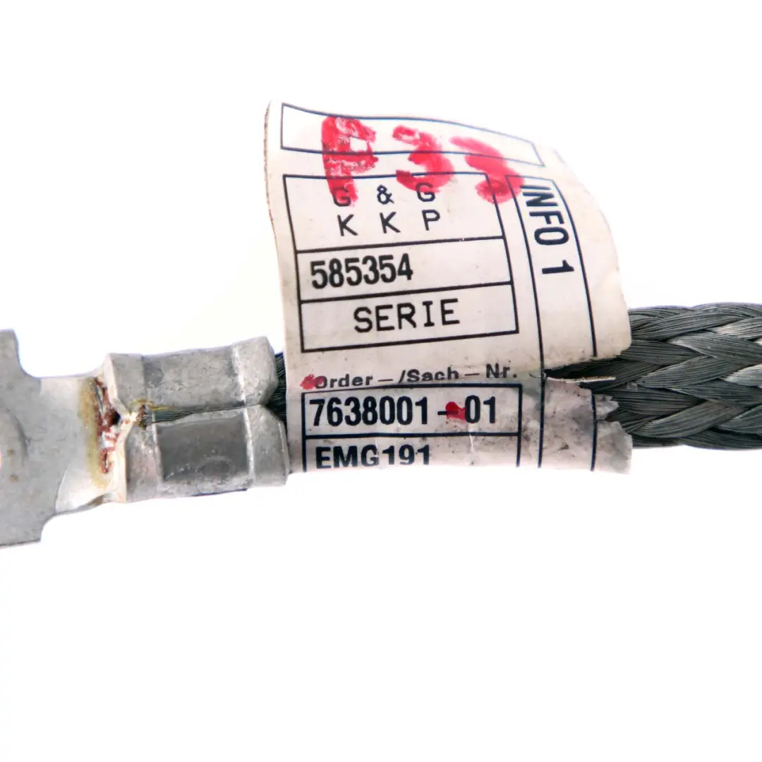 N47N Cable De Tierra Batería Motor para BMW Serie 1 3 F20 F21 F30 F31 con número de pieza 7638001 BMW Serie 1 3 F20 F21 F30 F31 N47N Cable De Tierra Batería Motor - SKU 7638001 - Número de pieza 7638001