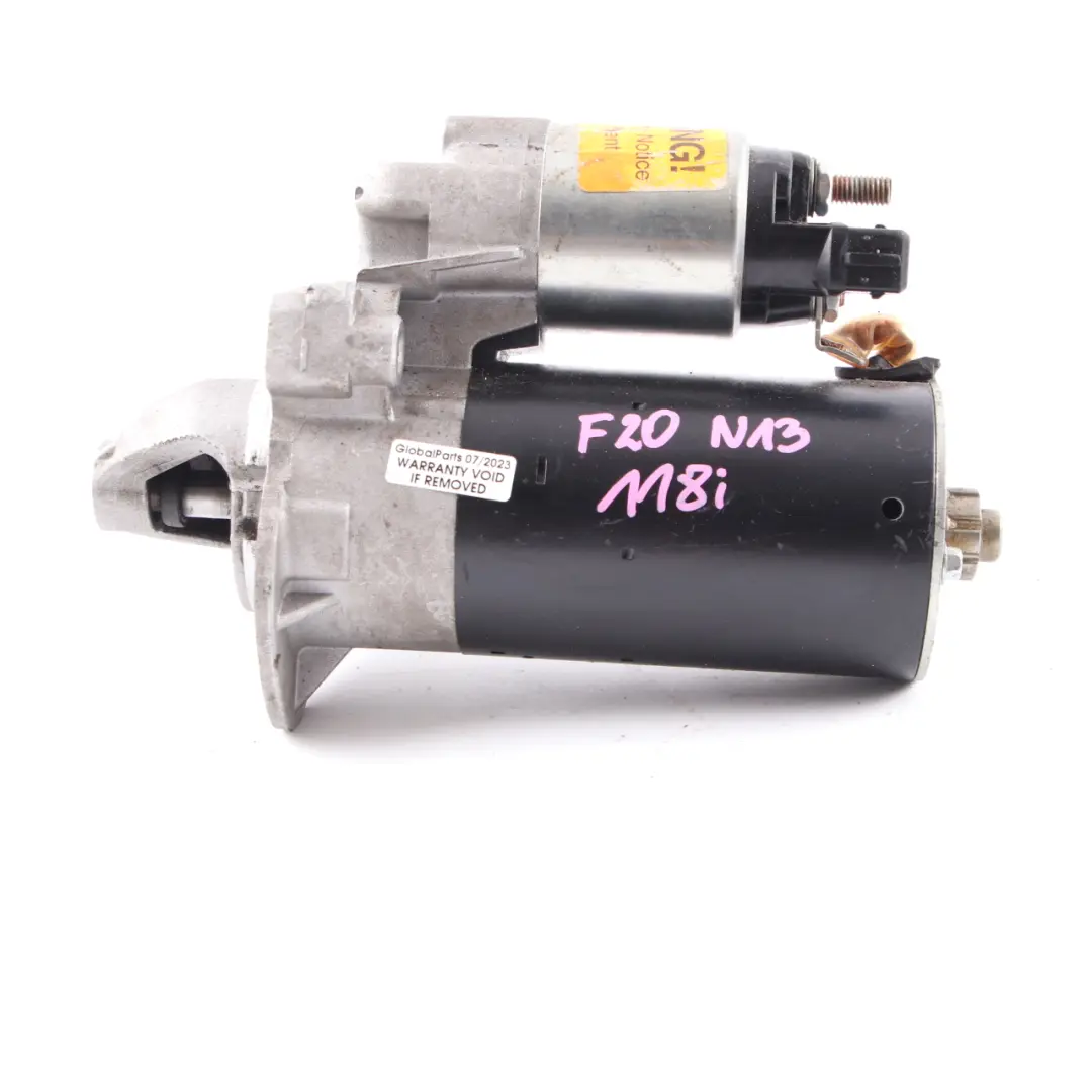 Starter Motor to BMW F20 F21 F30 F31 N13 114i 116i 118i 316i Petrol Engine with Part number 7638193 BMW F20 F21 F30 F31 N13 114i 116i 118i 316i Petrol Engine Starter Motor - SKU 7638193-1 - Part number 7638193