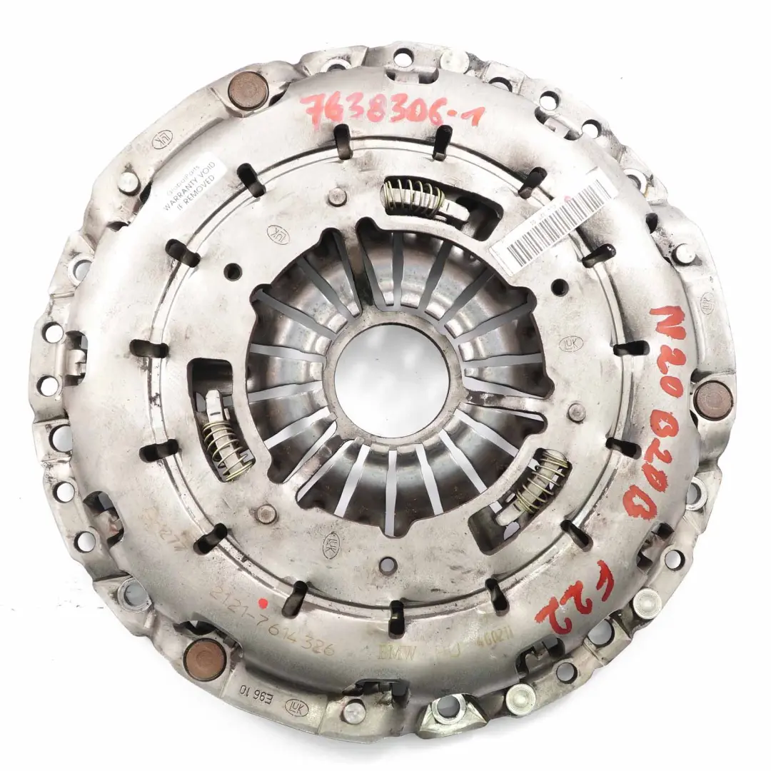 Benziner N20 Zweimassenschwungrad für BMW F10 F11 F20 F21 F22 F30 F31 F32 mit Teilenummer 7638306 BMW F10 F11 F20 F21 F22 F30 F31 F32 Benziner N20 Zweimassenschwungrad - SKU 7638306-1 - Teilenummer 7638306