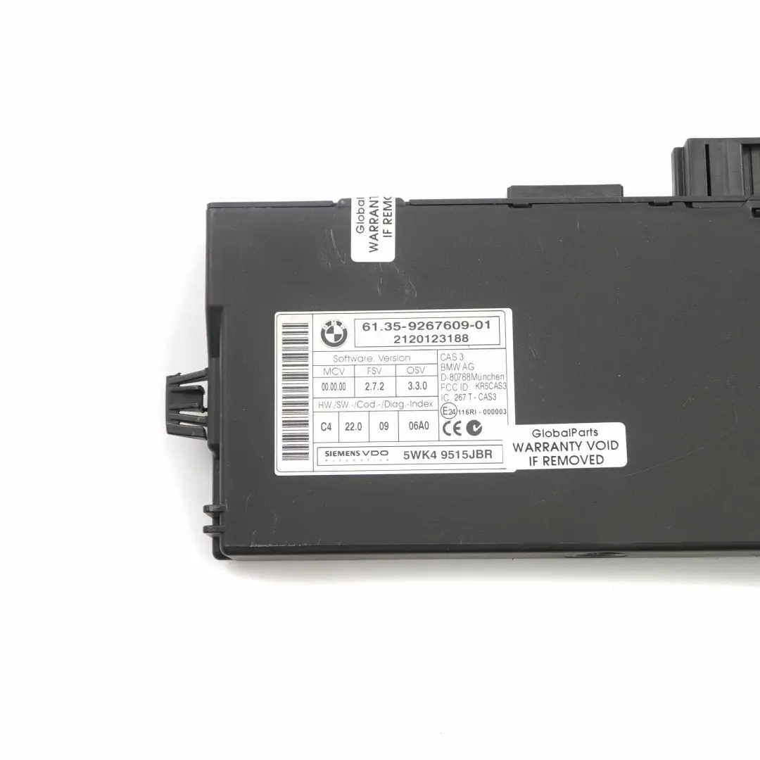 Mini Cooper S ALL4 R60 N18 Motore ECU Kit DDE CAS 3 Chiave Manuale - SKU 7639049-2 - Numero di parte 7639049