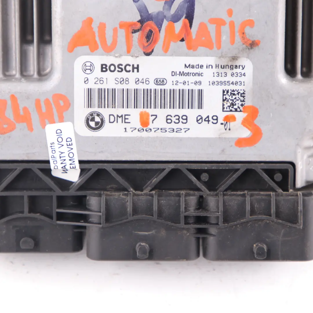 Mini Cooper S R56 LCI N18 1.6 Engine Control Unit ECU Kit DME CAS 3 Key - SKU 7639049-3 - Part number 7639049