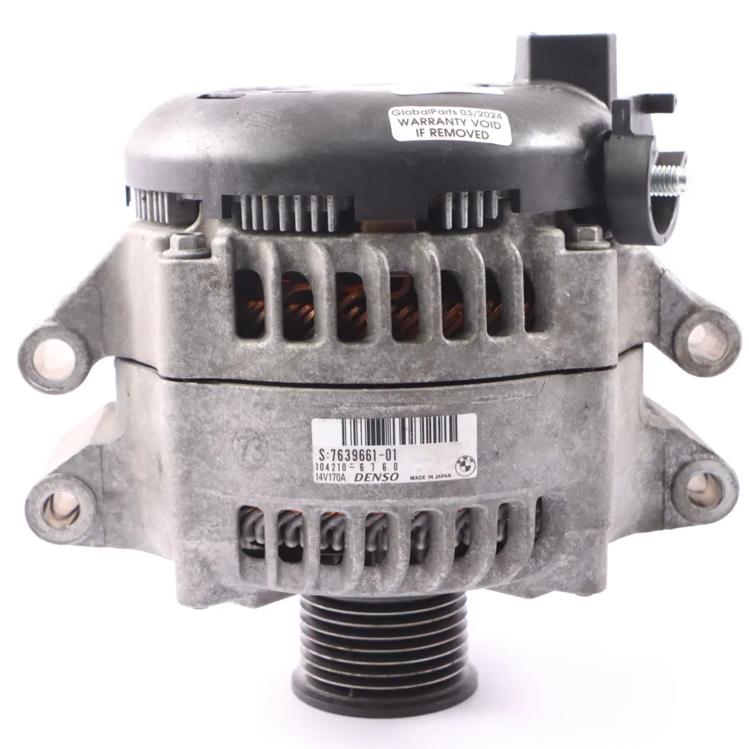 BMW F20 Alternateur Moteur Générateur Denso 170A Essence N55 - SKU 7639661 - Numéro de pièce 7638337