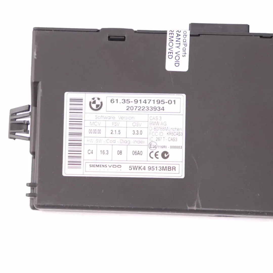 95PS Motor Steuergerät DME CAS3 + Schlüssel Mini One R55 R56 N12 1.4 - SKU 7640004-9 - Teilenummer 7640004