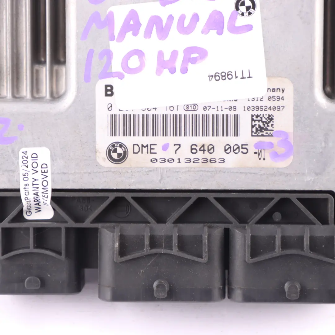 Mini Cooper R55 R56 N12 1.6 120HP ECU Kit Engine DME CAS3 + Key Manual - SKU 7640005-16 - Part number 7640005