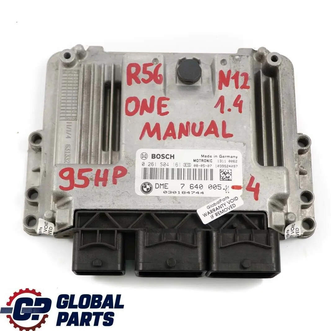 Mini One R55 R56 N12 1.4 95HP Grund Stauer Gerät DME CAS3 + Schlüssel - SKU 7640005-4 - Teilenummer 7640005