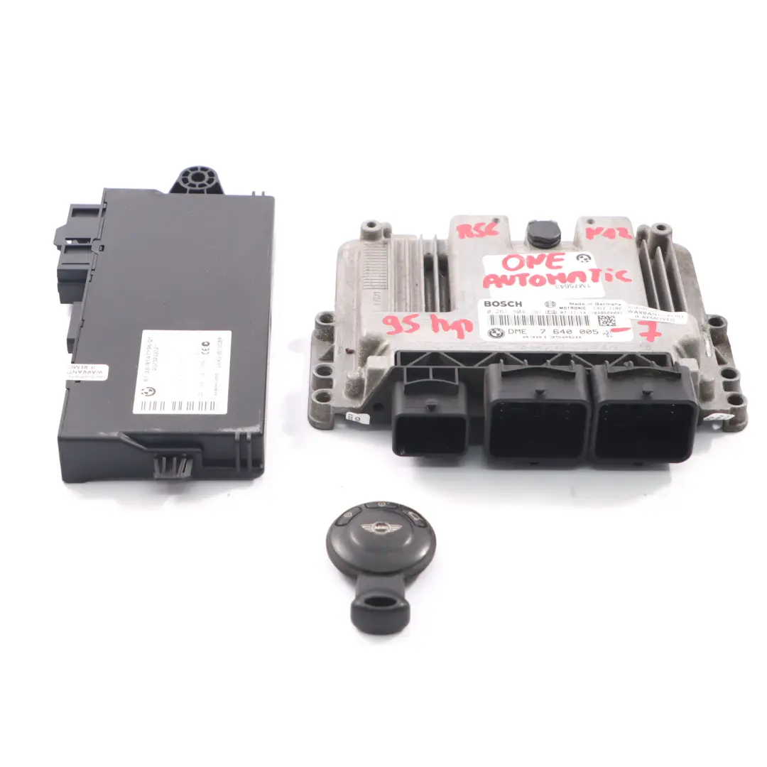 95HP Essence ECU Kit DME CAS3 Clé Automatique pour Mini One R55 R56 N12 1.4 à propos du numéro de pièce 7640005 Mini One R55 R56 N12 1.4 95HP Essence ECU Kit DME CAS3 Clé Automatique - SKU 7640005-7 - Numéro de pièce 7640005