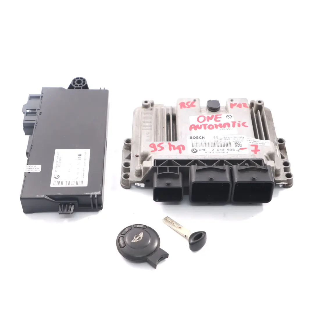 Mini One R55 R56 N12 1.4 95HP Petrol ECU Kit DME CAS3 + Key Automatic - SKU 7640005-7 - Part number 7640005