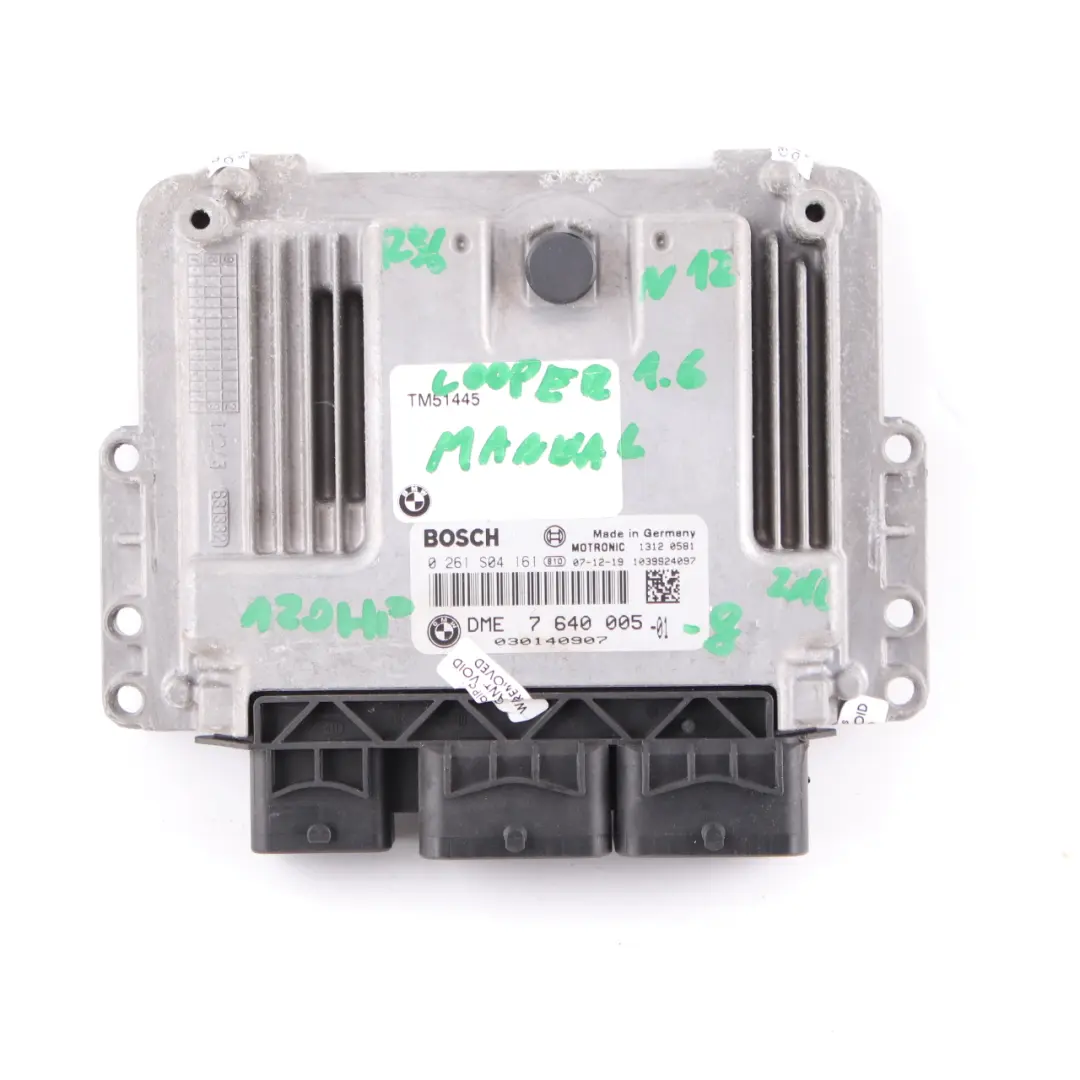 Mini Cooper R56 N12 1.6 120HP Kit ECU Motor DME CAS3 Llaves Manual - SKU 7640005-8 - Número de pieza 7640005
