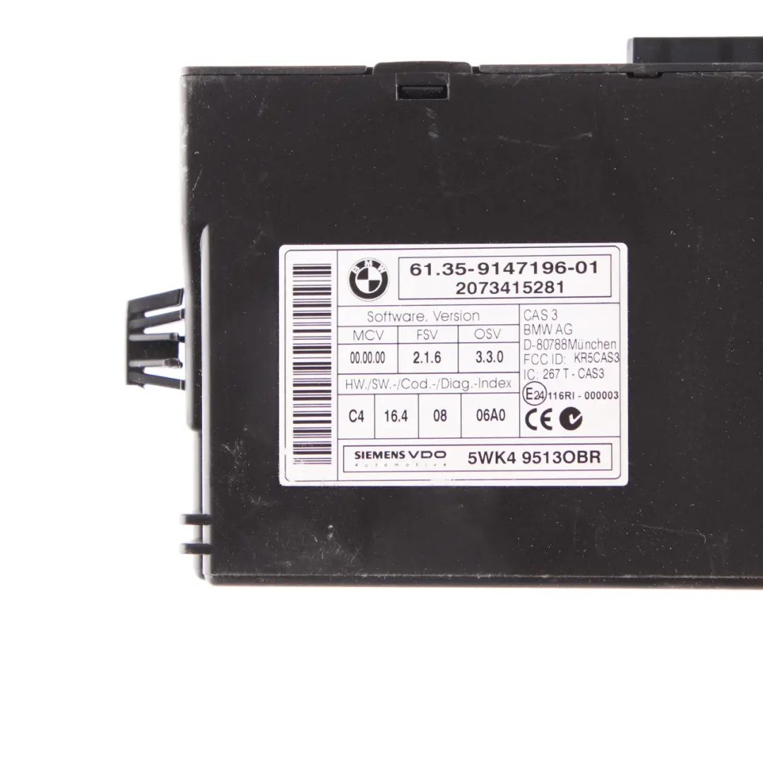 Mini Cooper R56 N12 1.6 120HP ECU Kit Engine DME + CAS3 + Keys Manual - SKU 7640005-8 - Part number 7640005