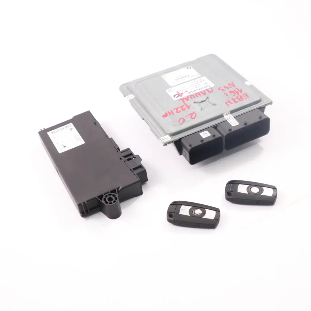 BMW E81 E87 LCI N43 116i 2.0 122HP ECU Control Unit Kit DME CAS3 + Keys - SKU 7640015-1 - Part number 7640015