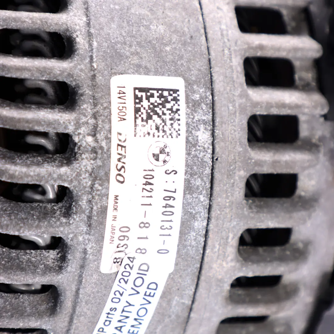  Alternator BMW F20 LCI Mini F30 F56 F60 Alternator Generator DENSO 150A - SKU 7640132-1 - Part number 7640132