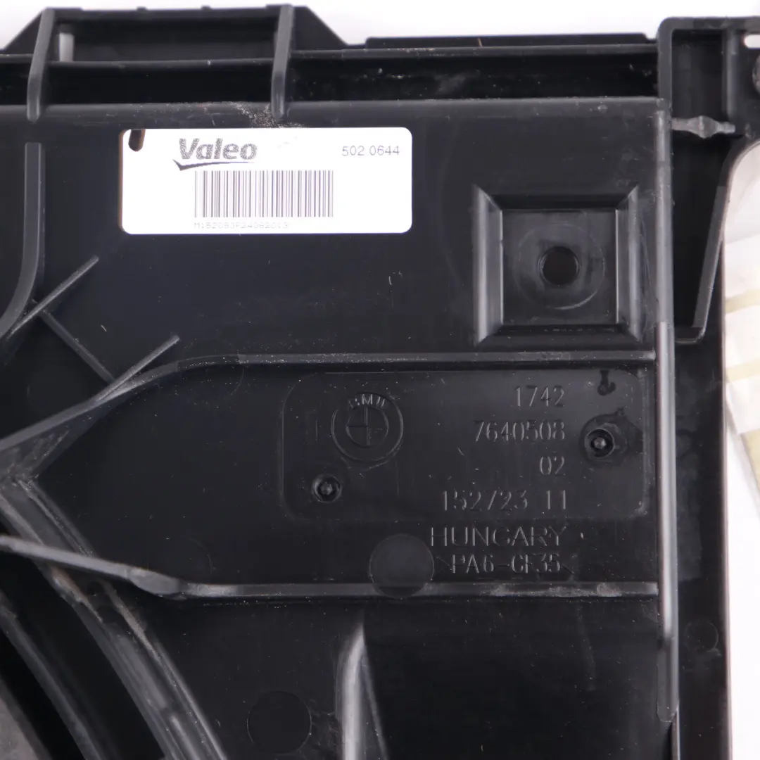 Cooling Radiator Fan BMW F20 F21 F30 F31 F32 Engine Cooling Fan to with Part number 7640508 Cooling Radiator Fan BMW F20 F21 F30 F31 F32 Engine Cooling Fan - SKU 7640508-10 - Part number 7640508