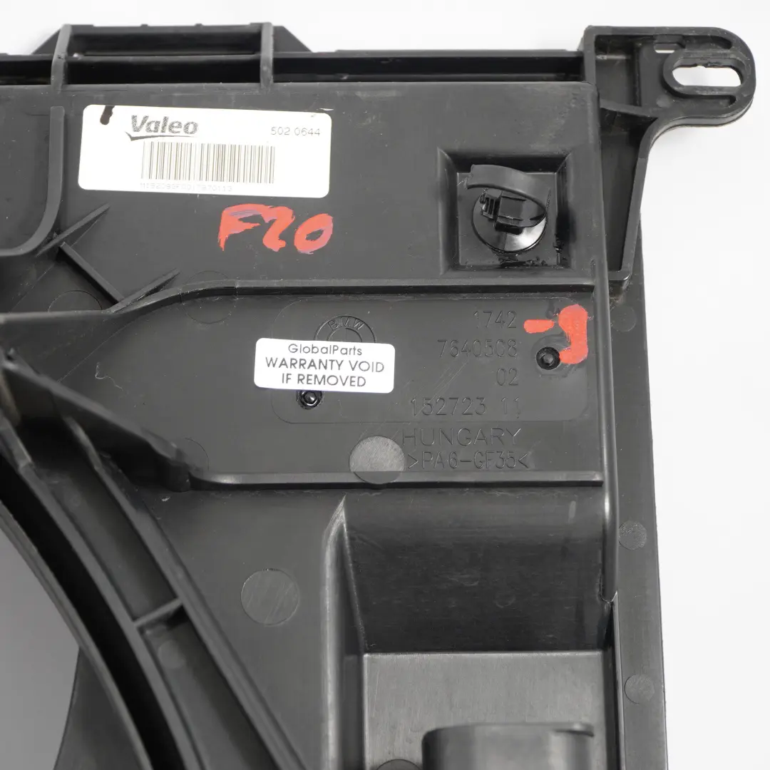 Struttura Ventola Con 300 W per BMW F20 F21 F30 F31 F32 F33 con numero di parte 7640508 BMW F20 F21 F30 F31 F32 F33 Struttura Ventola Con 300 W - SKU 7640508-9 - Numero di parte 7640508