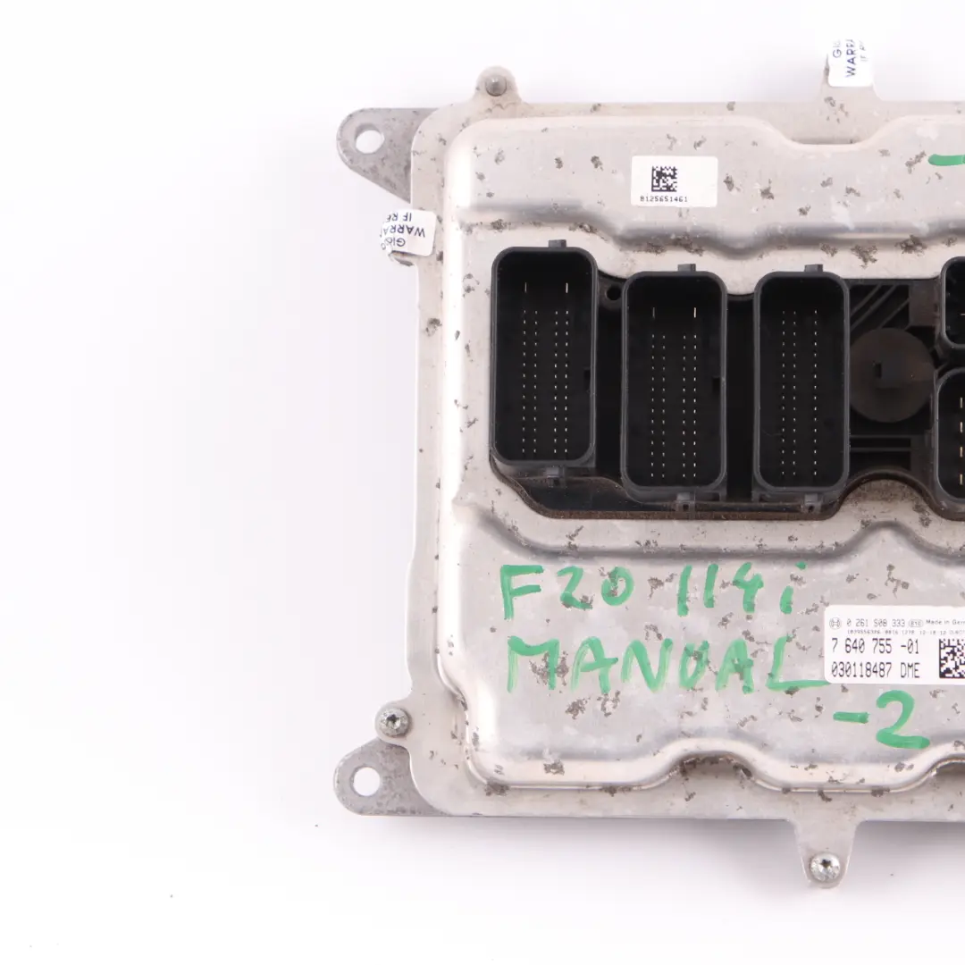 102HP Engine Control Unit Module ECU DME Manual to BMW F20 F21 114i N13 with Part number 7640755 BMW F20 F21 114i N13 102HP Engine Control Unit Module ECU DME Manual - SKU 7640755-2 - Part number 7640755