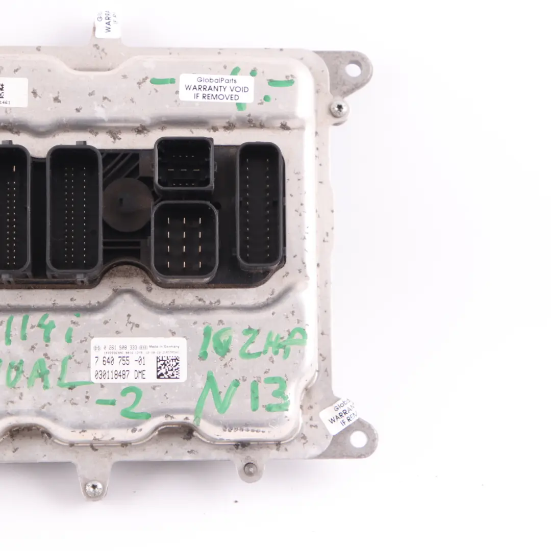 102HP Engine Control Unit Module ECU DME Manual to BMW F20 F21 114i N13 with Part number 7640755 BMW F20 F21 114i N13 102HP Engine Control Unit Module ECU DME Manual - SKU 7640755-2 - Part number 7640755