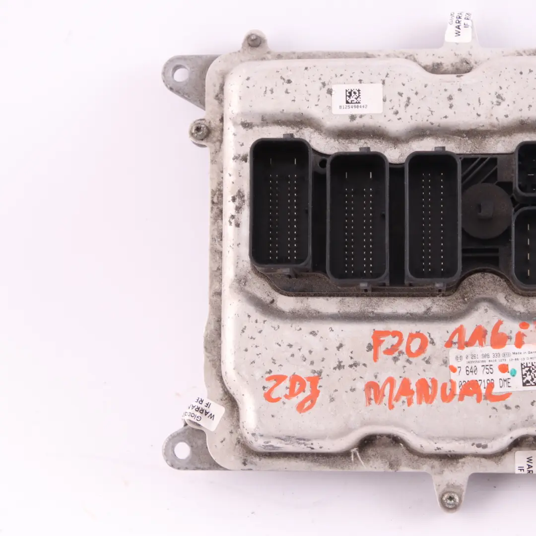 BMW F20 F21 F30 F31 N13 116i 316i 136HP Engine ECU Unit DME Manual - SKU 7640755 - Part number 7640755
