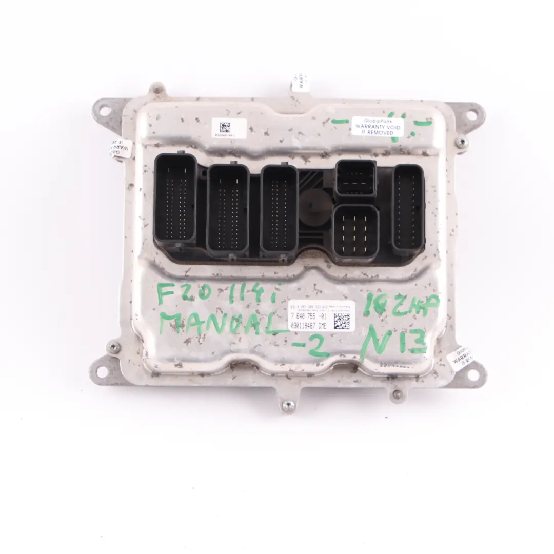 BMW F20 F21 F30 F31 N13 116i 316i 136HP Unidad ECU Motor DME Manual - SKU 7640755 - Número de pieza 7640755