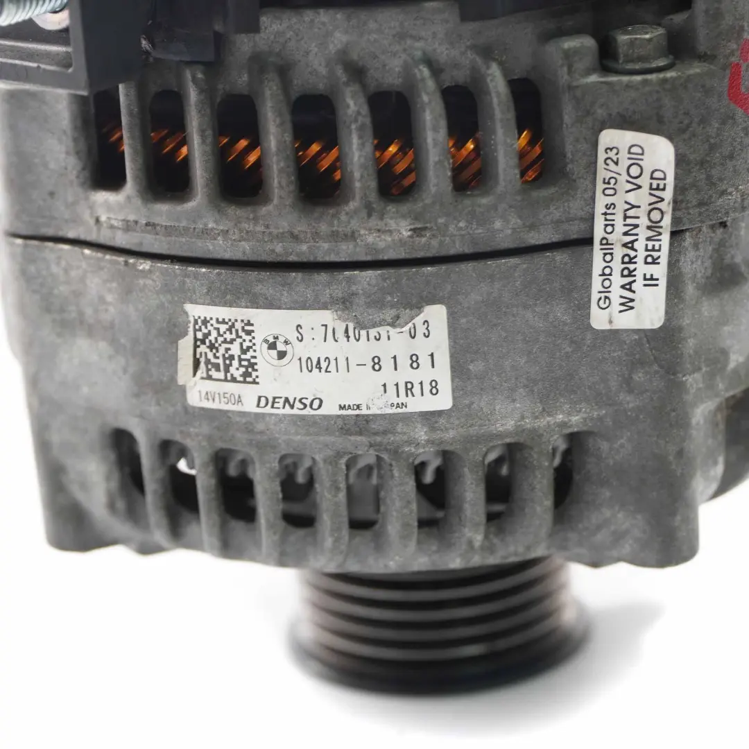  Alternator Generator BMW F10 F20 F30 LCI Diesel Engine Unit Denso 180A - SKU 7640875 - Part number 7640875