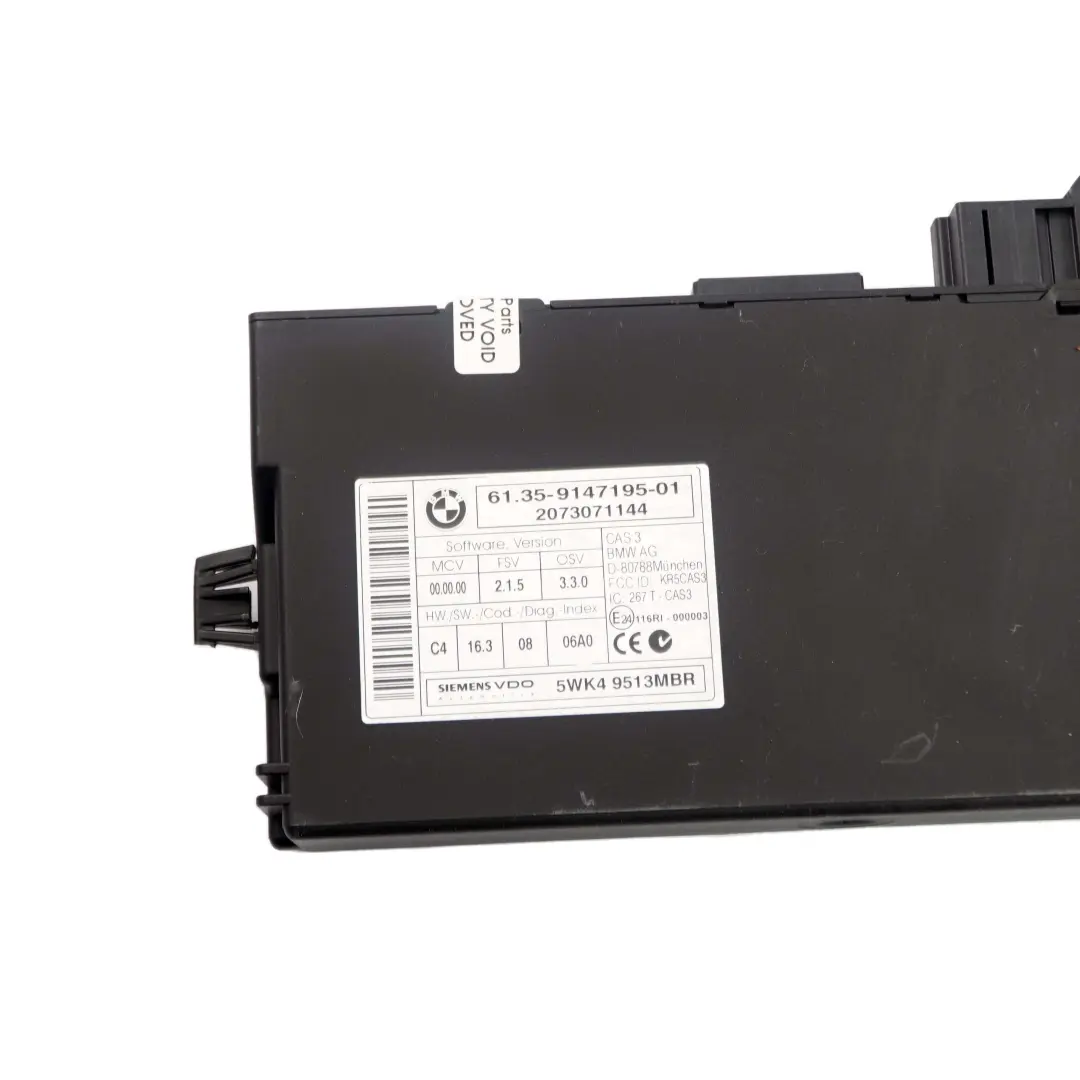 Steuergerät DME CAS3 Schlüssel Automat für Mini Cooper S R55 R56 R57 N14 1.6 mit Teilenummer 7641003 Mini Cooper S R55 R56 R57 N14 1.6 Steuergerät DME CAS3 Schlüssel Automat - SKU 7641003-2 - Teilenummer 7641003