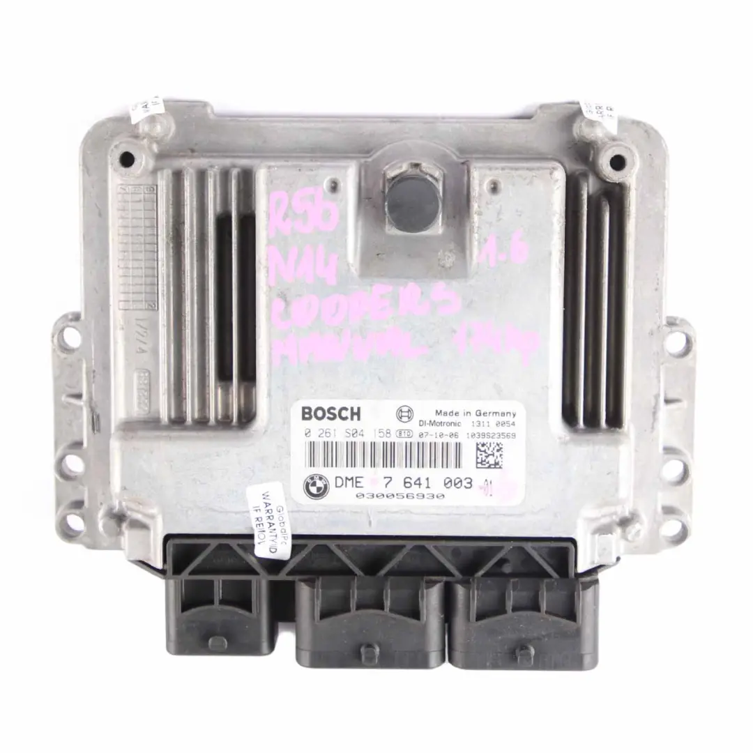 174HP ECU Kit DME + CAS3 + Key Manual to Mini Cooper S R55 R56 N14 1.6 with Part number 7641003 Mini Cooper S R55 R56 N14 1.6 174HP ECU Kit DME + CAS3 + Key Manual - SKU 7641003-6 - Part number 7641003