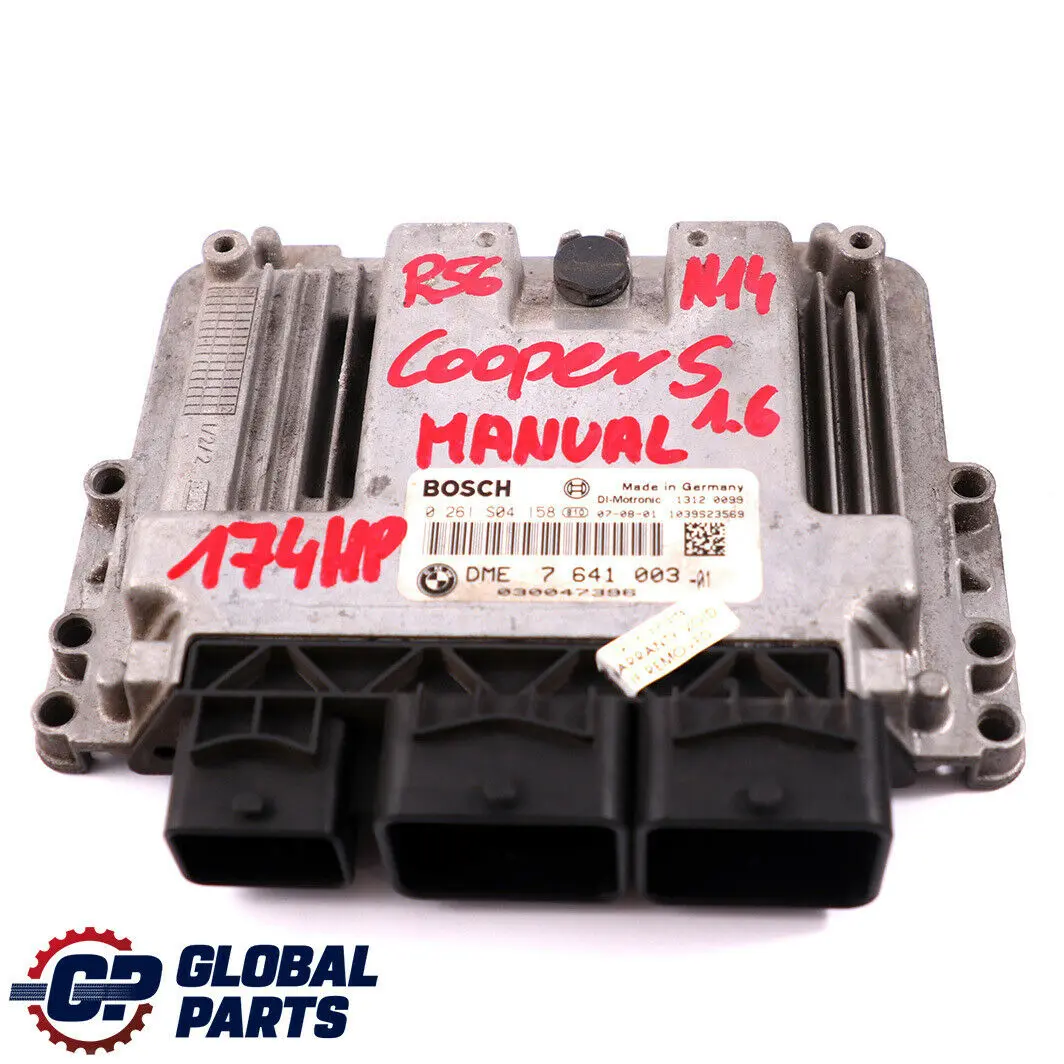 174HP ECU Kit DME CAS3 + Key Manual Mini Cooper S R55 R56 R57 N14 1.6 - SKU 7641003 - Part number 7641003