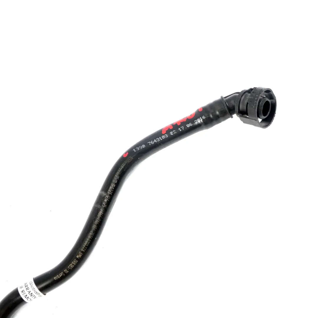 BMW F20 F21 F30 LCI M140i 340i Tuyau d'aeration reservoir de carburant - SKU 7643103 - Numéro de pièce 7643103
