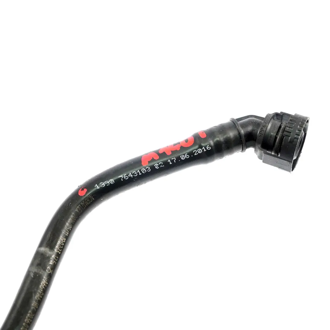 BMW F20 F21 F30 LCI M140i 340i Tuyau d'aeration reservoir de carburant - SKU 7643103 - Numéro de pièce 7643103