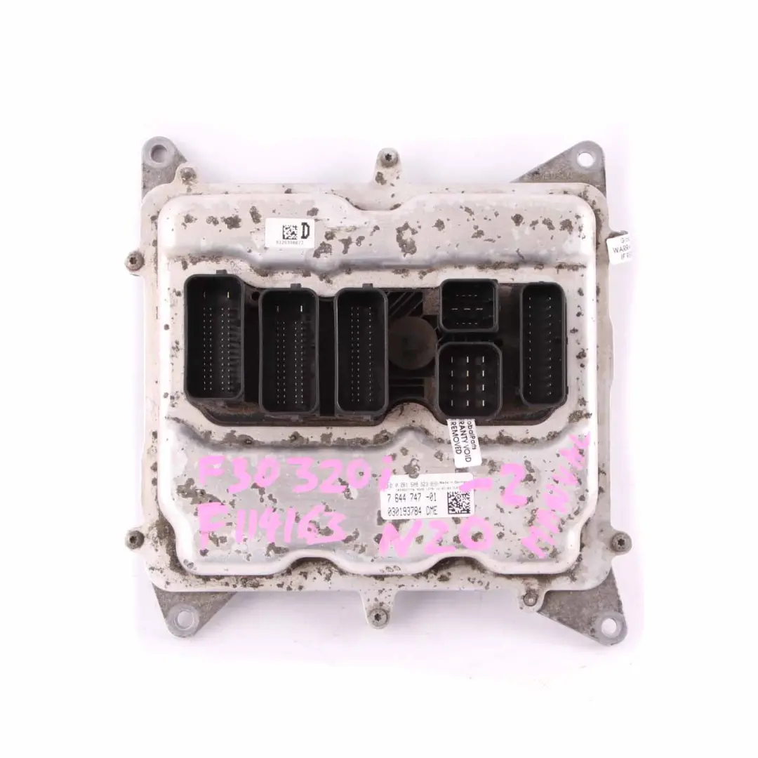 N20 ECU DME Engine Control Unit Module FEM Key Lock to BMW F30 320i Petrol with Part number 7644747 BMW F30 320i Petrol N20 ECU DME Engine Control Unit Module FEM Key Lock - SKU 7644747-2 - Part number 7644747