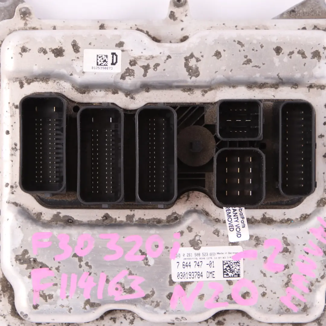 N20 ECU DME Engine Control Unit Module FEM Key Lock to BMW F30 320i Petrol with Part number 7644747 BMW F30 320i Petrol N20 ECU DME Engine Control Unit Module FEM Key Lock - SKU 7644747-2 - Part number 7644747