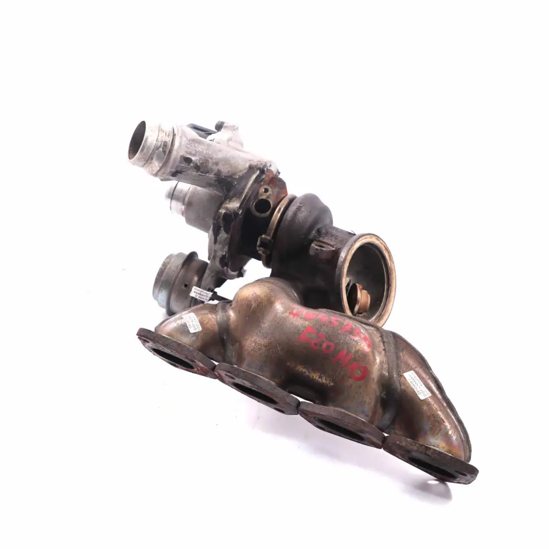 Turbocharger Manifold to BMW F20 F30 114i 116i 316i Petrol N13 Turbo with Part number 7645759 BMW F20 F30 114i 116i 316i Petrol N13 Turbo Turbocharger Manifold - SKU 7645759 - Part number 7645759