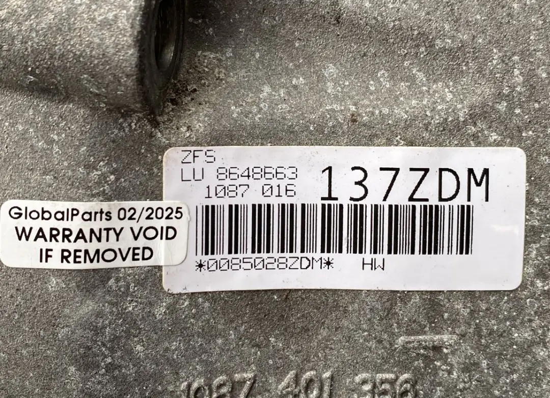  Cambio automatico BMW F01 F07 F10 F12 535d 640d 740d N57Z Auto GA8HP70Z GARANZIA - SKU 7646108 - Numero di parte 7646108