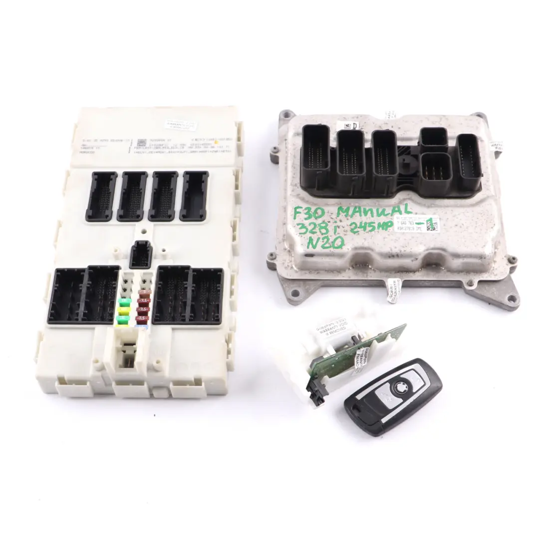 N20 245HP Engine Control Unit Module ECU Kit DME FEM Key to BMW F30 328i with Part number 7646763 BMW F30 328i N20 245HP Engine Control Unit Module ECU Kit DME FEM Key - SKU 7646763-1 - Part number 7646763