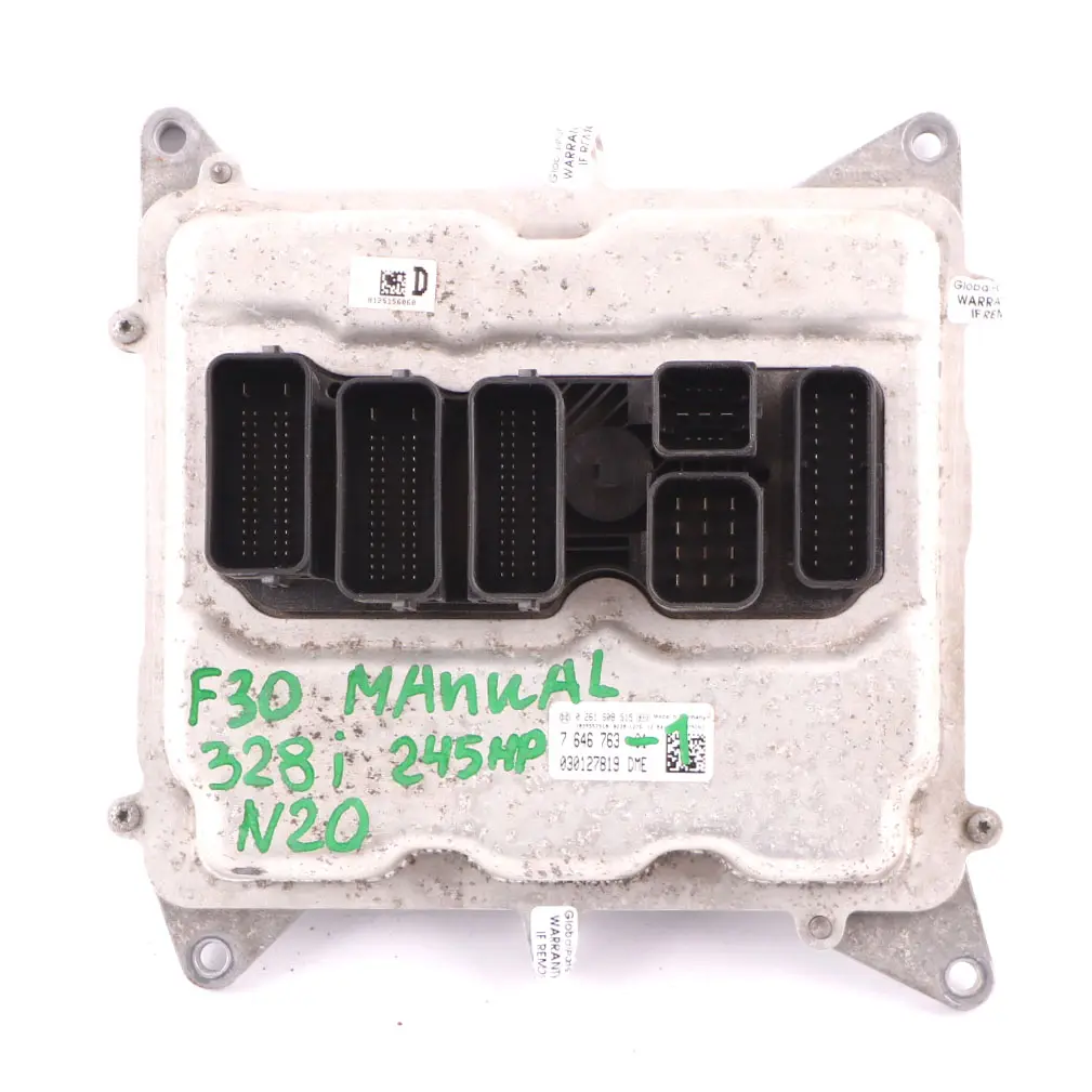 BMW F30 328i N20 245HP Engine Control Unit Module ECU Kit DME FEM Key - SKU 7646763-1 - Part number 7646763
