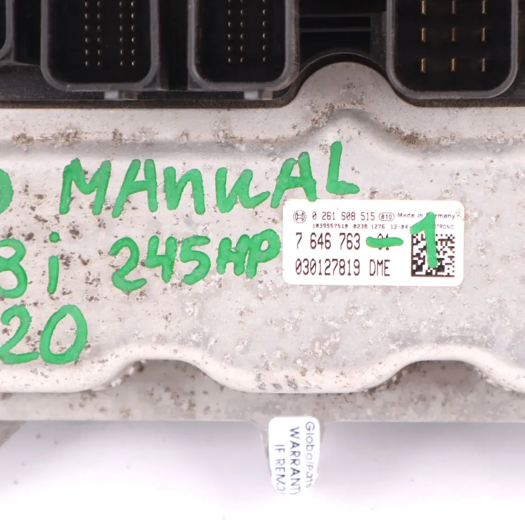 BMW F30 328i N20 245HP Engine Control Unit Module ECU Kit DME FEM Key - SKU 7646763-1 - Part number 7646763