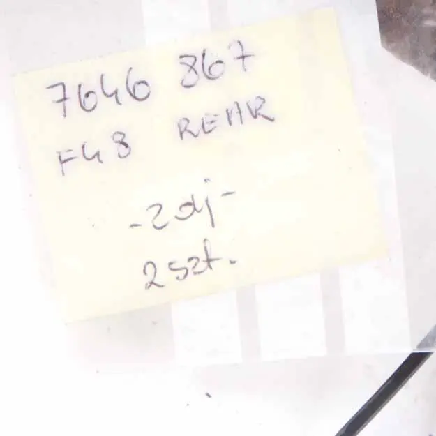 BMW F45 X1 F48 xDrive Półoś Tylna Lewa - SKU 7646867 - Numer Części 7646867