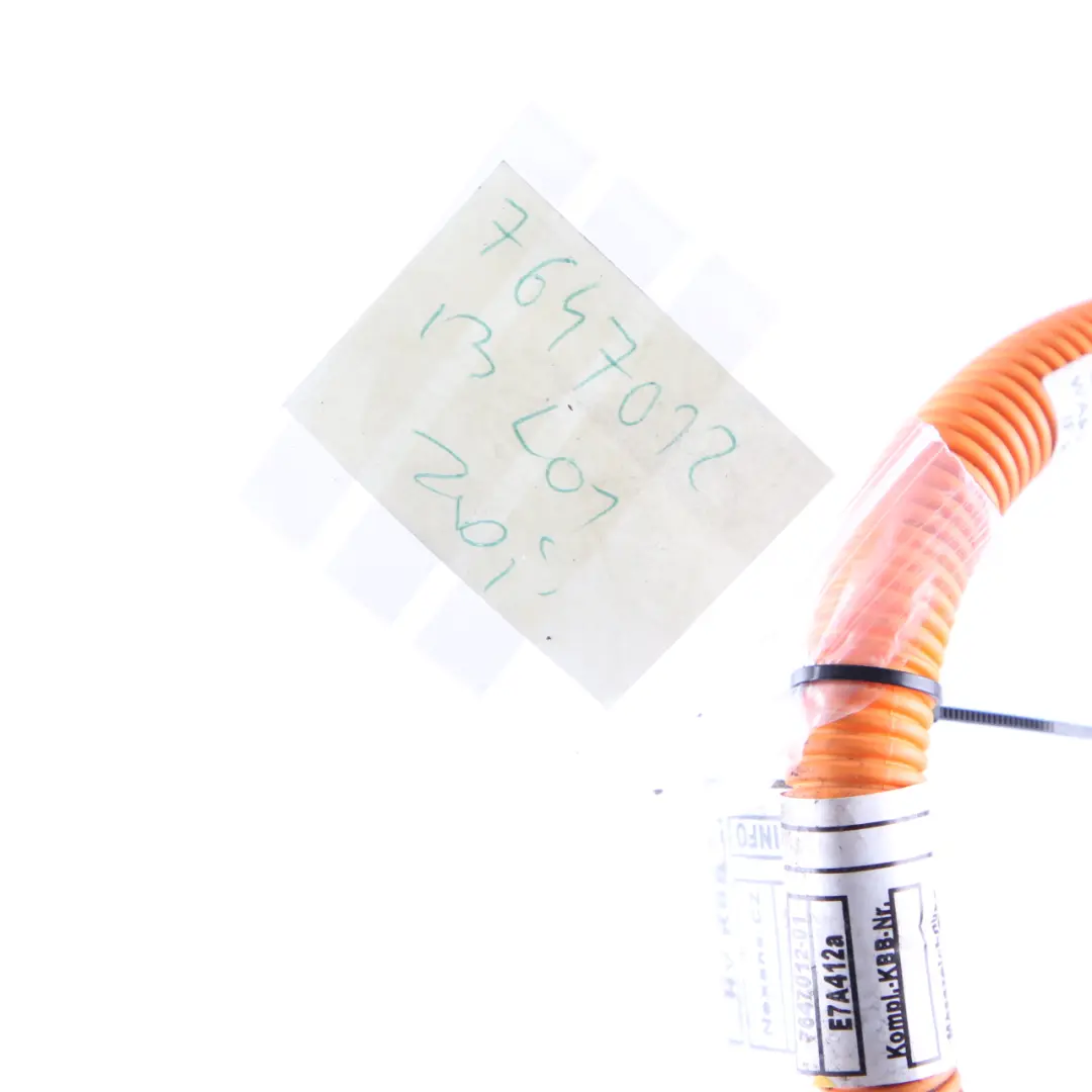 BMW i3 I01 60Ah Hybrid Electric Wiring Cable Harness AC Motor Engine - SKU 7647012 - Part number 7647012