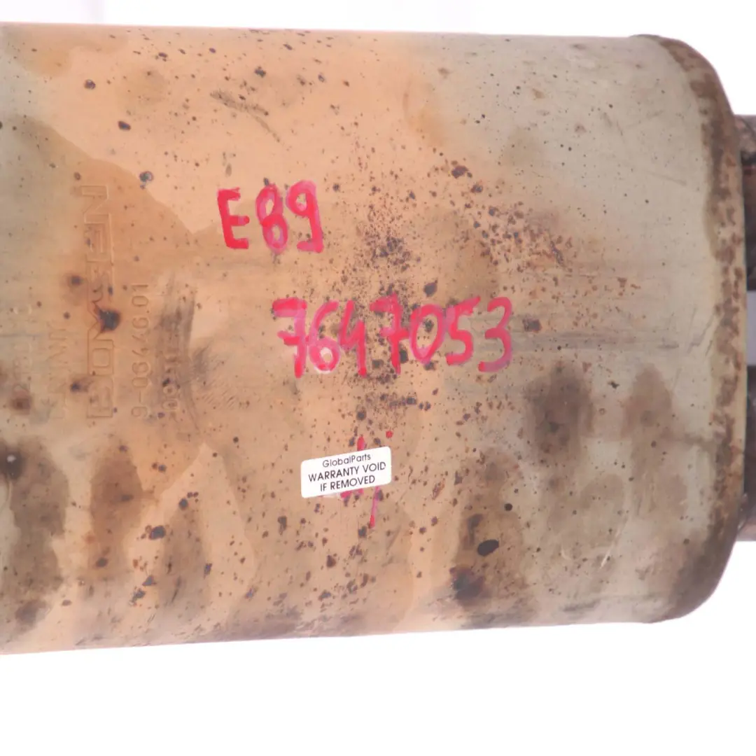 Front Silencer BMW Z4 E89 Exhaust Back Box Double Twin Pipe 7613662 to with Part number 7647053 Front Silencer BMW Z4 E89 Exhaust Back Box Double Twin Pipe 7613662 - SKU 7647053 - Part number 7647053