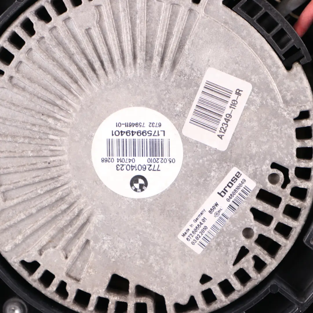  Radiator Fan BMW F10 F11 F12 Engine Cooling Radiator Fan Shroud 850W - SKU 7647652 - Part number 7647652
