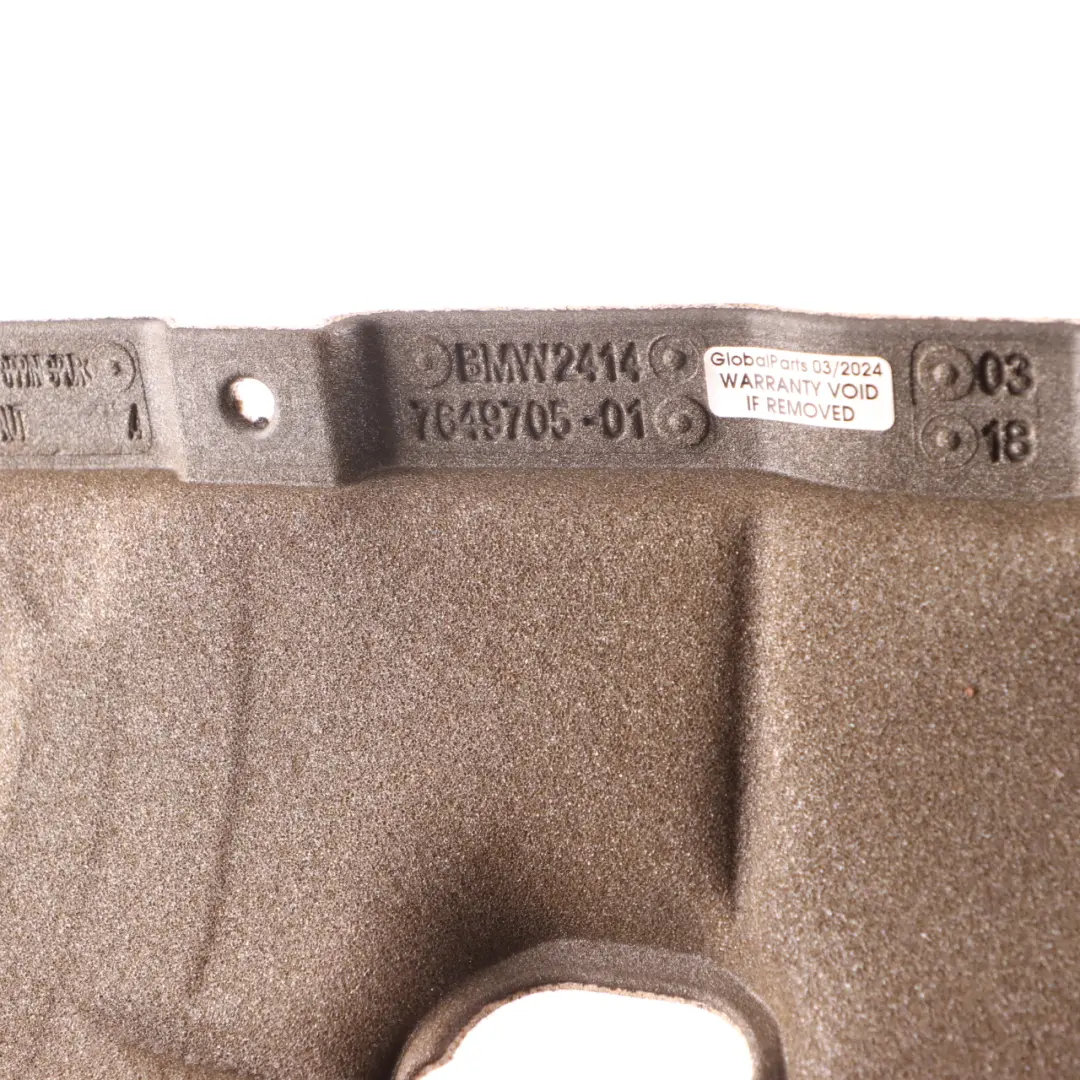 Acoustic Capsule Gearbox Sound Insulation Left N/S Cover to BMW G30 with Part number 7649706 BMW G30 Acoustic Capsule Gearbox Sound Insulation Left N/S Cover - SKU 7649705 - Part number 7649706