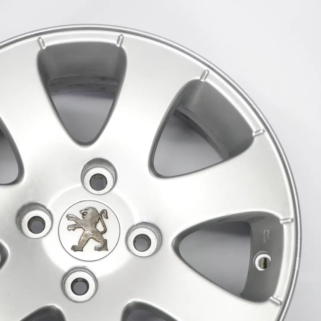 Peugeot Silver Alloy Wheel Rim 15" 6J ET:27 - SKU 7650-B-1 - Part number 7650-B