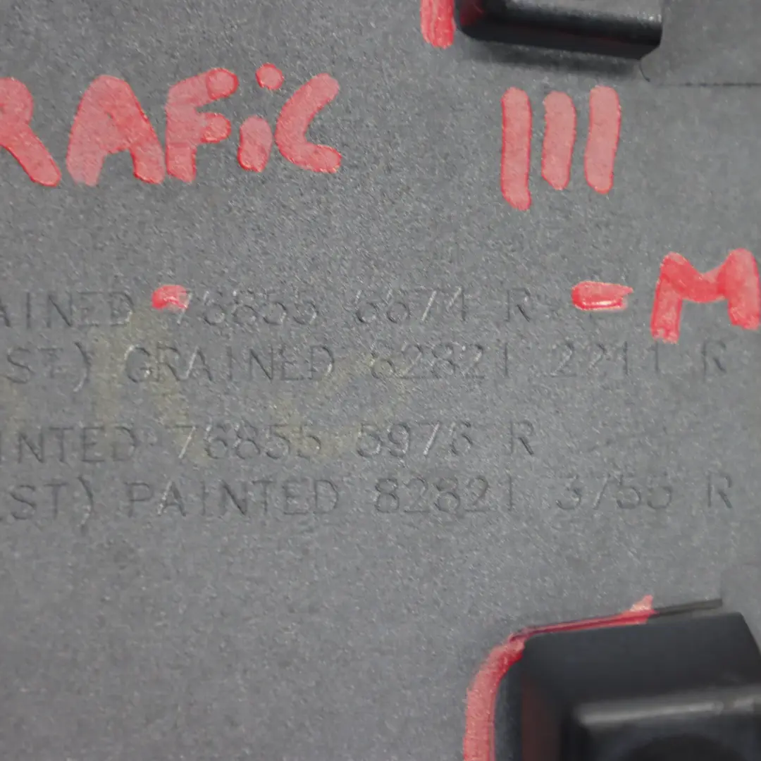 Mk3 Moulure de Porte Coulissante Latérale Gauche Cache 93867912 pour Renault Trafic à propos du numéro de pièce 768555976R Renault Trafic Mk3 Moulure de Porte Coulissante Latérale Gauche Cache 93867912 - SKU 768555976R-MID - Numéro de pièce 768555976R