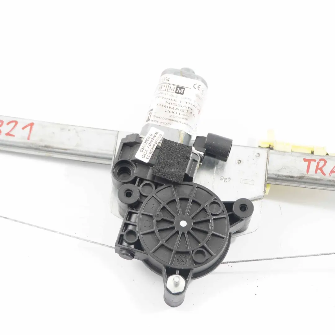 Renault Trafic Alzacristalli Porta Anteriore Destra Regolatore Motore - SKU 7700311821 - Numero di parte 7700311821