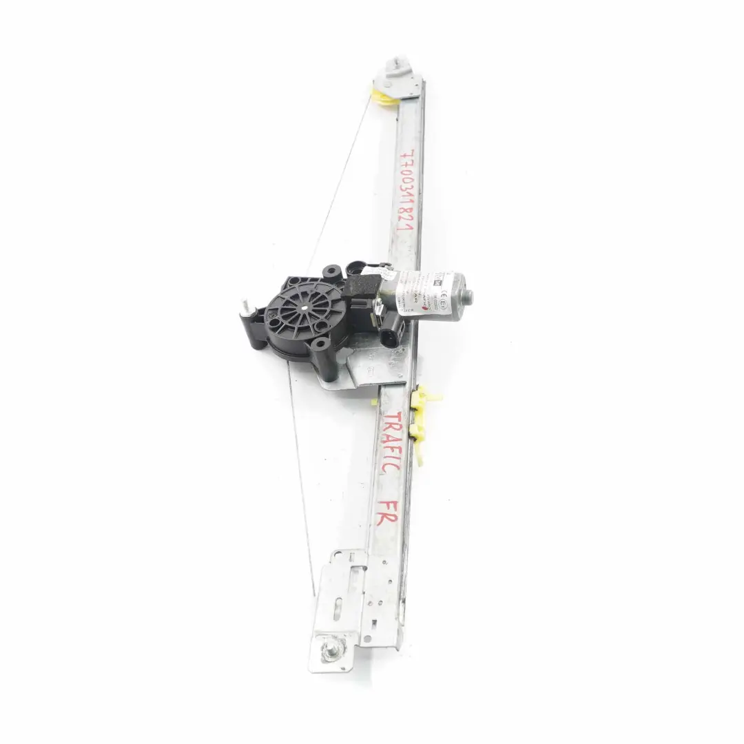 Elevalunas Puerta Delantera Derecha Motor Regulador para Renault Trafic con número de pieza 7700311821 Renault Trafic Elevalunas Puerta Delantera Derecha Motor Regulador - SKU 7700311821 - Número de pieza 7700311821
