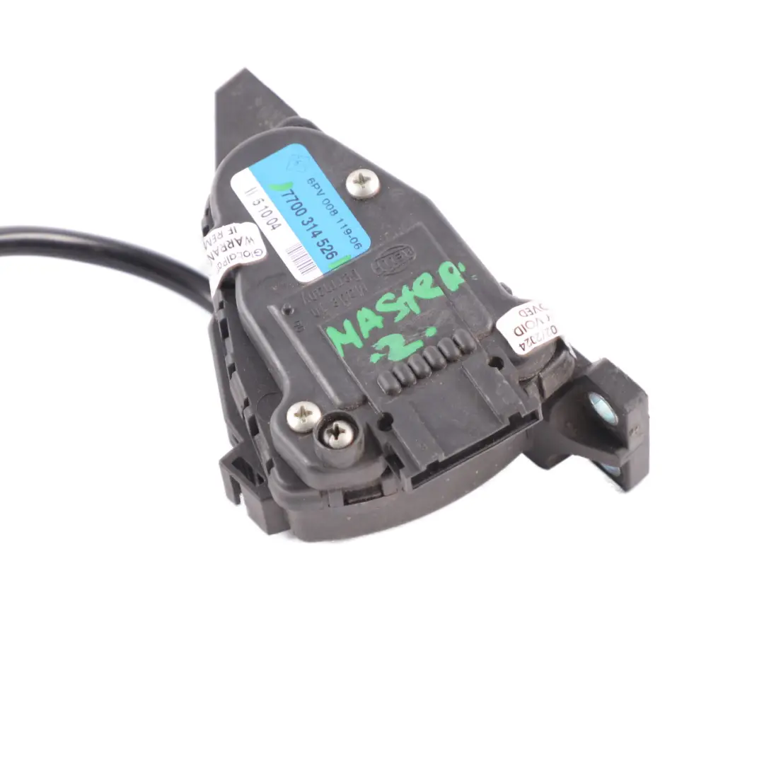 Throttle Pedal Accelerator Module to Renault Master Vauxhall Movano with Part number 7700314526 Renault Master Vauxhall Movano Throttle Pedal Accelerator Module - SKU 7700314526 - Part number 7700314526