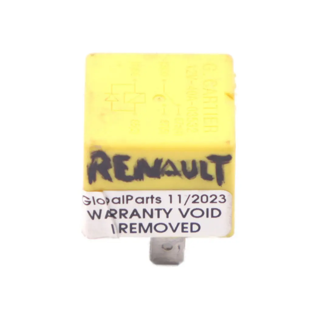 Modulo relè Unità di controllo giallo 12V 40A 5 pin per Renault con numero di parte 7700844253 Renault Modulo relè Unità di controllo giallo 12V 40A 5 pin - SKU 7700844253 - Numero di parte 7700844253