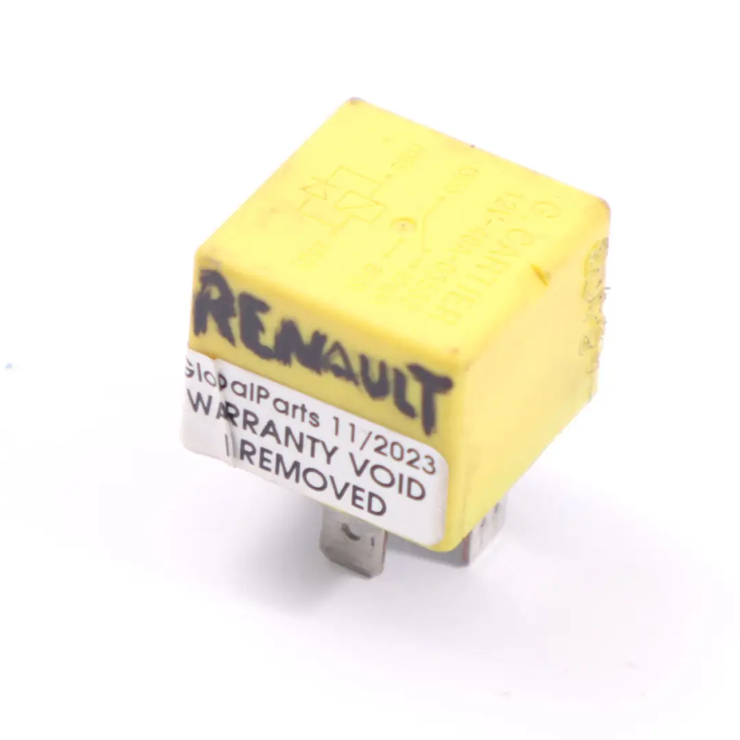 Modulo relè Unità di controllo giallo 12V 40A 5 pin per Renault con numero di parte 7700844253 Renault Modulo relè Unità di controllo giallo 12V 40A 5 pin - SKU 7700844253 - Numero di parte 7700844253