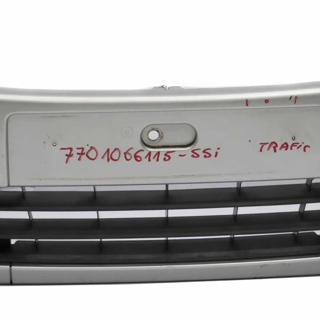 Bumper Front Trim Panel Cover Star Silver Metallic - G64 to Renault Trafic II with Part number 7701066115 Renault Trafic II Bumper Front Trim Panel Cover Star Silver Metallic - G64 - SKU 7701066115-SSI - Part number 7701066115